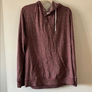Red Hooded Pullover Sweater